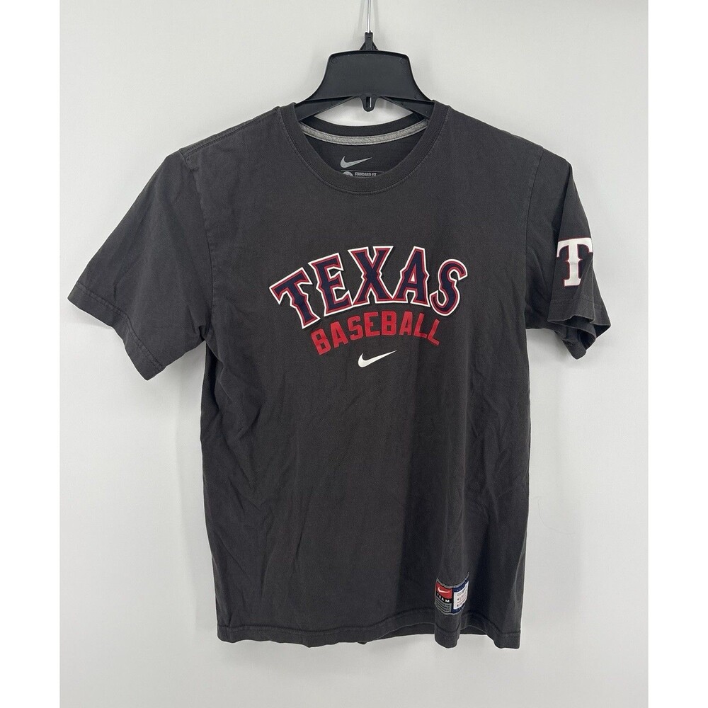 Nike Texas Baseball T-Shirt Dark Gray Standard Fit Size Medium